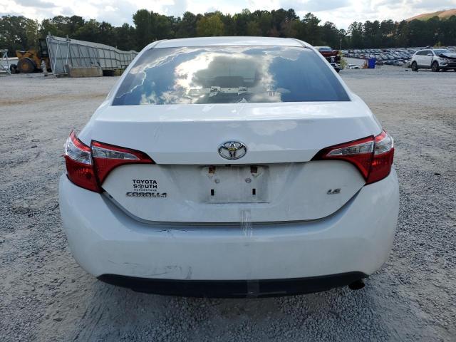 2T1BURHE5FC445298 - 2015 TOYOTA COROLLA L WHITE photo 6