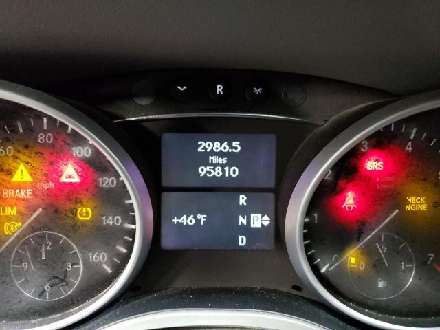 4JGBB8GB9BA649006 - 2011 MERCEDES-BENZ ML 350 4MATIC SILVER photo 9