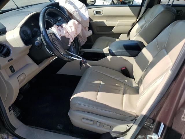 5FNYF4H53DB004799 - 2013 HONDA PILOT EXL BURGUNDY photo 7