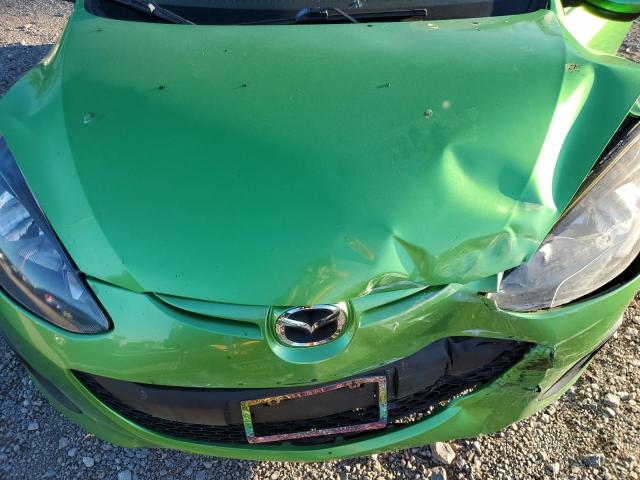 JM1DE1KY7C0144662 - 2012 MAZDA 2 GREEN photo 11