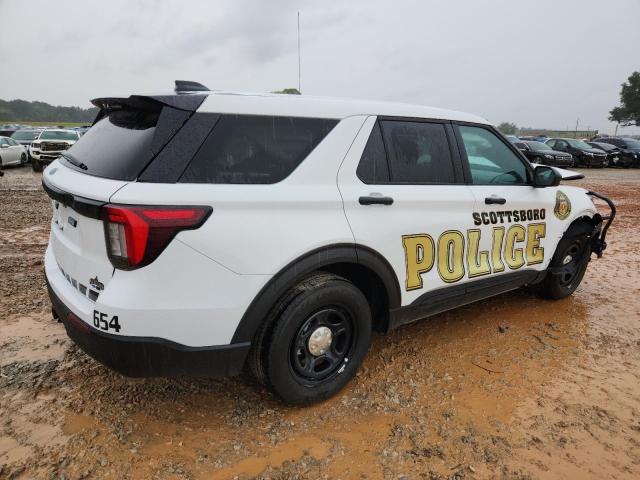 1FM5K8AB6SGA77637 - 2025 FORD EXPLORER POLICE INTERCEPTOR Biały zdjęcie 3