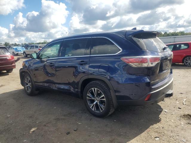 5TDJKRFH8GS275901 - 2016 TOYOTA HIGHLANDER XLE BLUE photo 2
