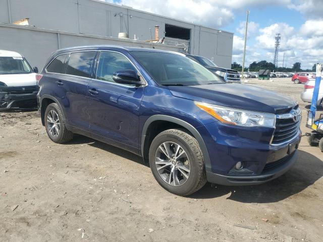 5TDJKRFH8GS275901 - 2016 TOYOTA HIGHLANDER XLE BLUE photo 4