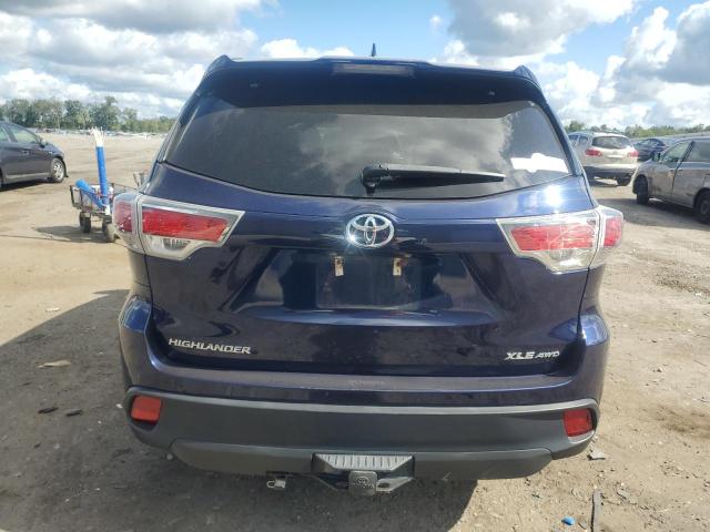 5TDJKRFH8GS275901 - 2016 TOYOTA HIGHLANDER XLE BLUE photo 6