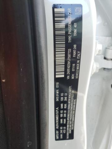 ZARFAEEN1J7597733 - 2018 ALFA ROMEO GIULIA TI Q4 WHITE photo 12