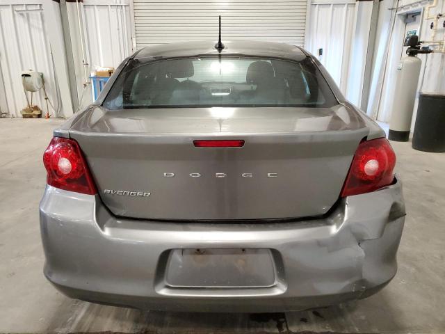 1C3CDZAB3DN722775 - 2013 DODGE AVENGER SE GRAY photo 6