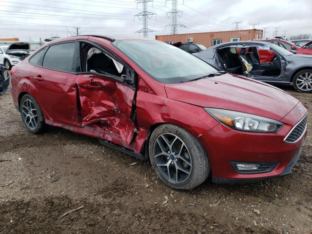 1FADP3H20HL257695 - 2017 FORD FOCUS SEL RED photo 4