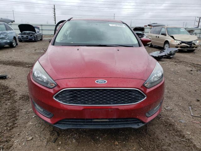 1FADP3H20HL257695 - 2017 FORD FOCUS SEL RED photo 5