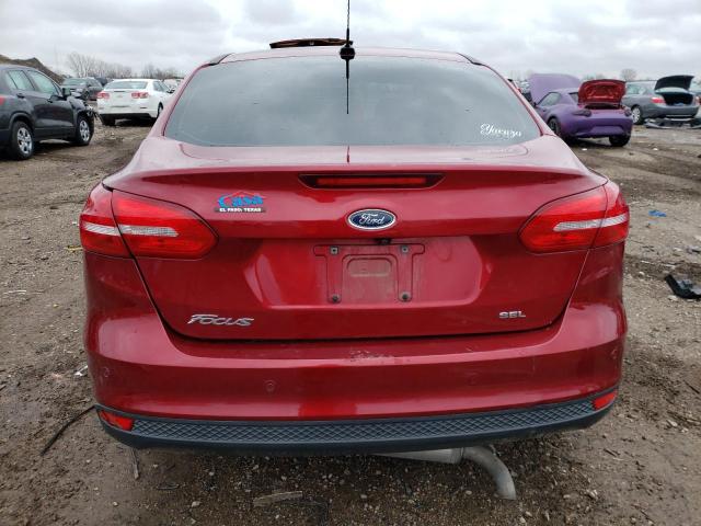 1FADP3H20HL257695 - 2017 FORD FOCUS SEL RED photo 6