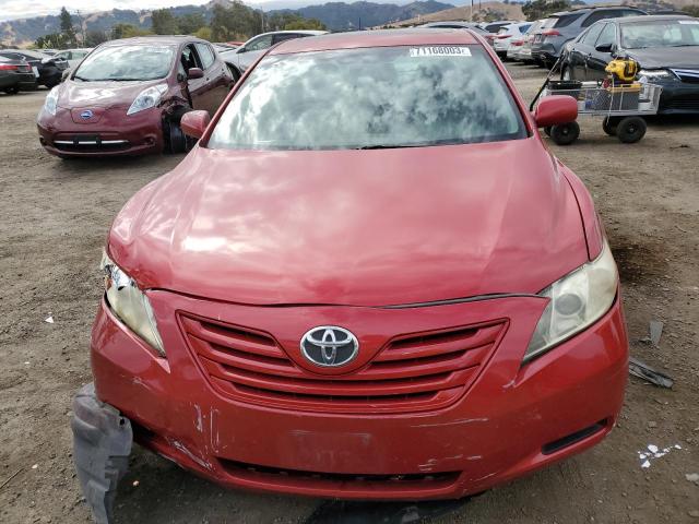 4T4BE46K17R008994 - 2007 TOYOTA CAMRY CE RED photo 5