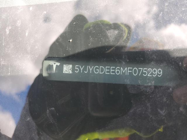 5YJYGDEE6MF075299 - 2021 TESLA MODEL Y WHITE photo 12