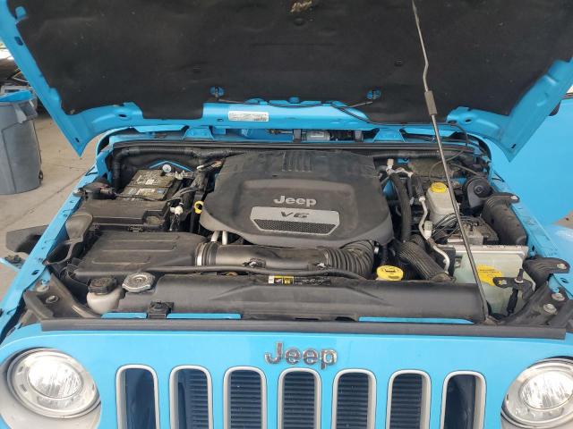 1C4BJWEG4HL578241 - 2017 JEEP WRANGLER U SAHARA BLUE photo 11