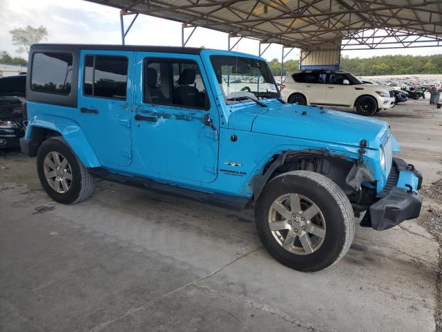 1C4BJWEG4HL578241 - 2017 JEEP WRANGLER U SAHARA BLUE photo 4