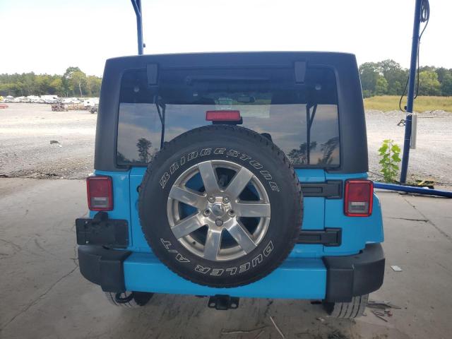 1C4BJWEG4HL578241 - 2017 JEEP WRANGLER U SAHARA BLUE photo 6
