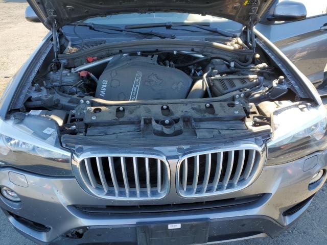 5UXWX9C54H0T07389 - 2017 BMW X3 XDRIVE28I Մոխրագույն լուսանկար 12