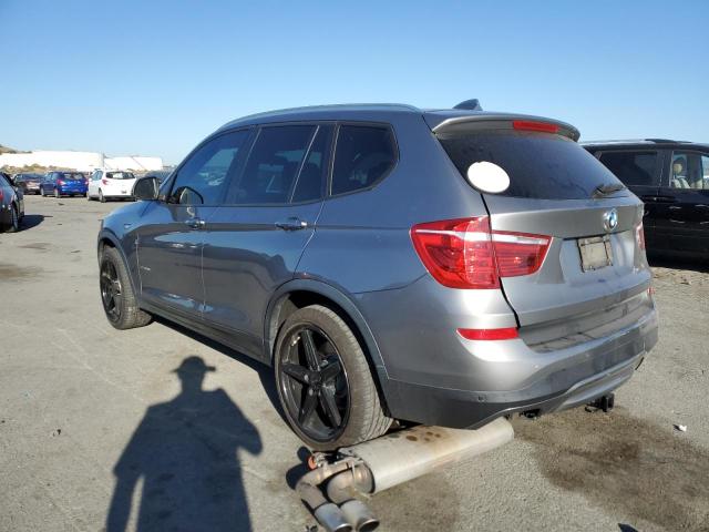 5UXWX9C54H0T07389 - 2017 BMW X3 XDRIVE28I Մոխրագույն լուսանկար 2