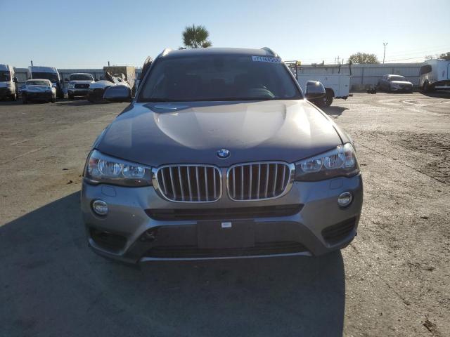 5UXWX9C54H0T07389 - 2017 BMW X3 XDRIVE28I Մոխրագույն լուսանկար 5