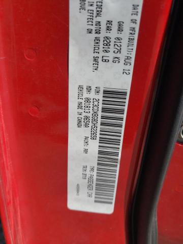 2C3CDXBG8DH522658 - 2013 DODGE CHARGER SE RED photo 12