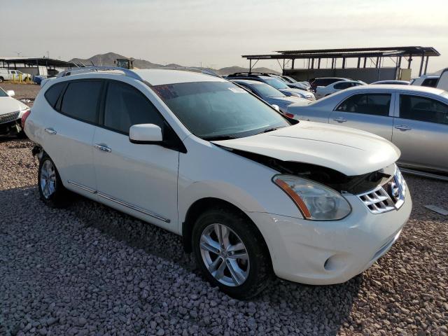 JN8AS5MT6DW514121 - 2013 NISSAN ROGUE S WHITE photo 4