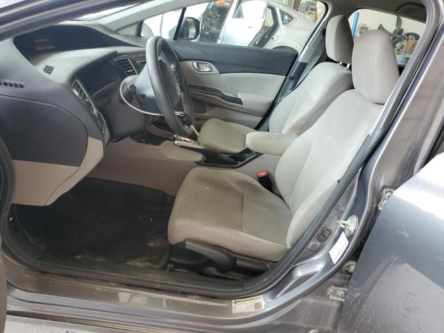 19XFB2F58DE088828 - 2013 HONDA CIVIC LX ნაცრისფერი ფოტო 7