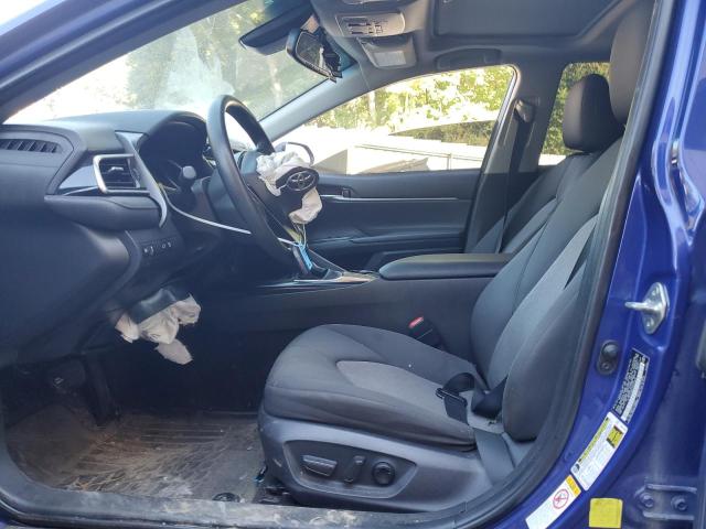 4T1B11HK0JU613615 - 2018 TOYOTA CAMRY L BLUE photo 7