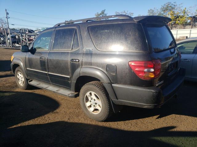 5TDBT48A82S076778 - 2002 TOYOTA SEQUOIA LIMITED BLACK photo 2