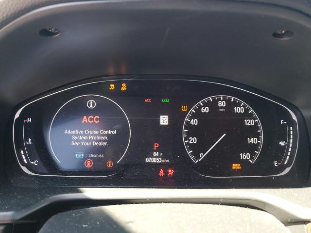 1HGCV1F52KA010258 - 2019 HONDA ACCORD EXL Gümüş fotoğraf 9