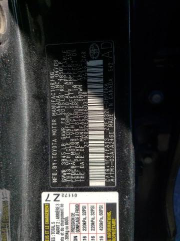 2T1KR32E26C603118 - 2006 TOYOTA COROLLA MA XR BLACK photo 12
