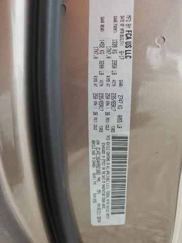 2C4RC1BG4HR821683 - 2017 CHRYSLER PACIFICA TOURING L TAN photo 13