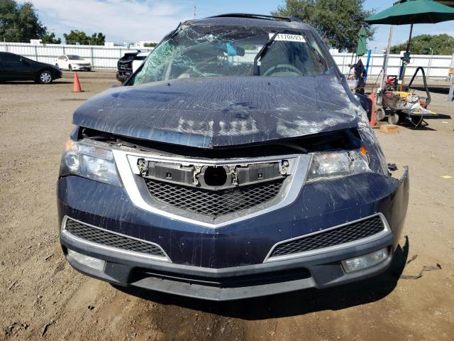 2HNYD2H66AH507486 - 2010 ACURA MDX TECHNOLOGY BLUE photo 5