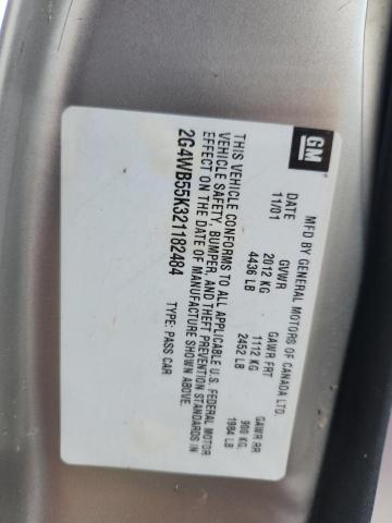 2G4WB55K321182484 - 2002 BUICK REGAL LS BEIGE photo 12