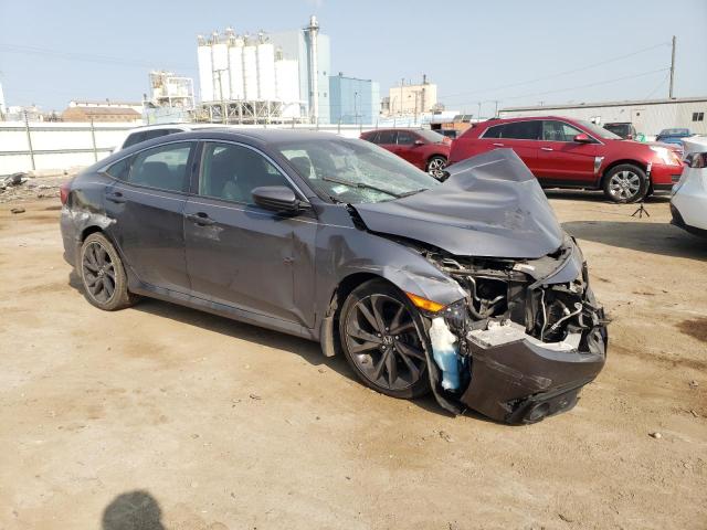 2HGFC2F89KH555202 - 2019 HONDA CIVIC SPORT GRAY photo 4