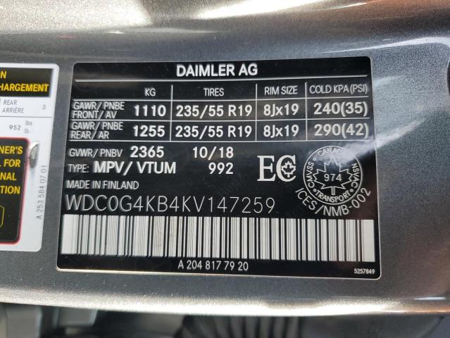 WDC0G4KB4KV147259 - 2019 MERCEDES-BENZ GLC 300 4MATIC SILVER photo 14