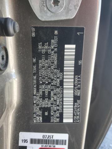 5TFRT541X7X015721 - 2007 TOYOTA TUNDRA DOUBLE CAB SR5 GRAY photo 12