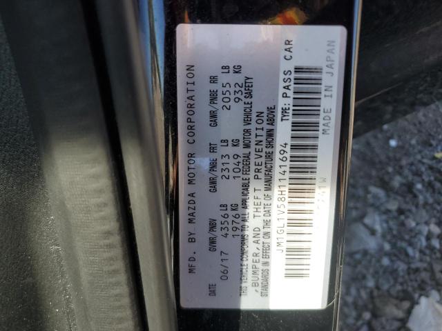 JM1GL1V58H1141694 - 2017 MAZDA 6 TOURING BLACK photo 12