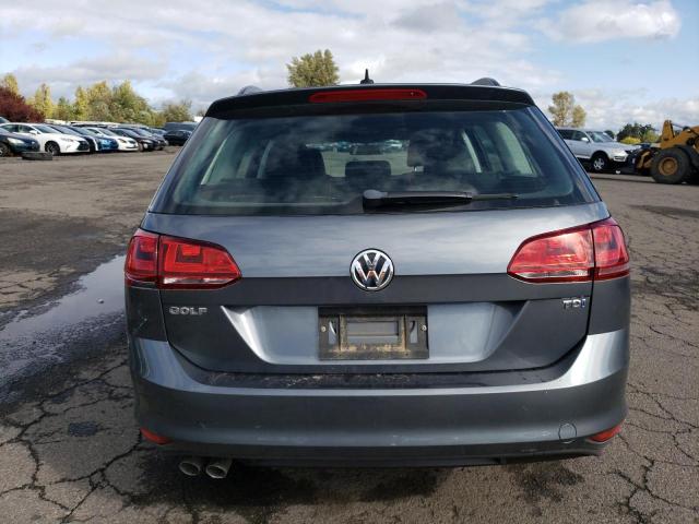 3VWCA7AUXFM512520 - 2015 VOLKSWAGEN GOLF SPORT TDI S GRAY photo 6