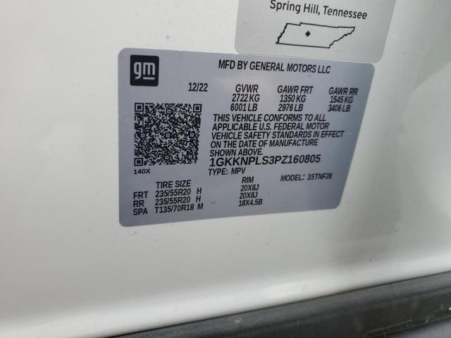 1GKKNPLS3PZ160805 - 2023 GMC ACADIA DENALI WHITE photo 13