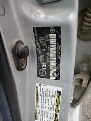 2T1BE40E89C003180 - 2009 TOYOTA COROLLA XRS SILVER photo 12