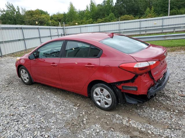 KNAFK4A65G5611635 - 2016 KIA FORTE LX RED photo 2