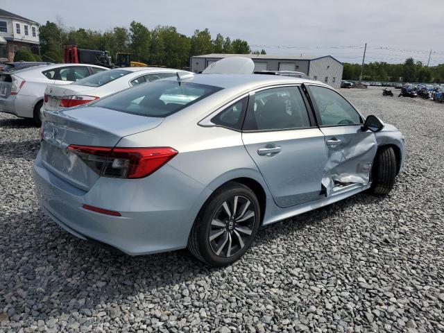 2HGFE1F74NH306452 - 2022 HONDA CIVIC EX BLUE photo 3