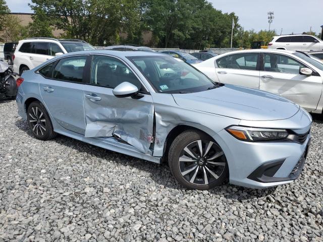 2HGFE1F74NH306452 - 2022 HONDA CIVIC EX BLUE photo 4