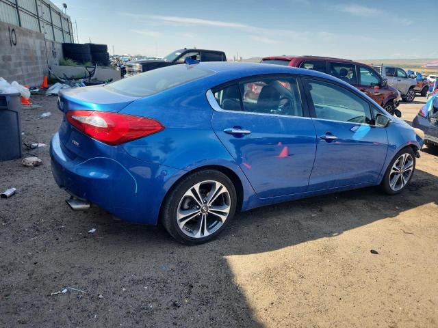 KNAFZ4A87F5355512 - 2015 KIA FORTE EX BLUE photo 3