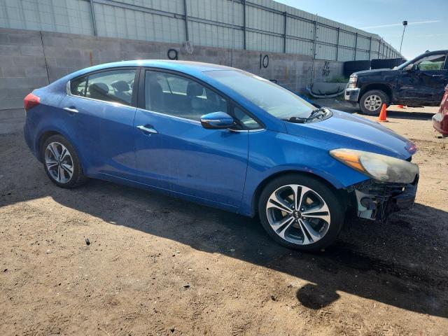 KNAFZ4A87F5355512 - 2015 KIA FORTE EX BLUE photo 4