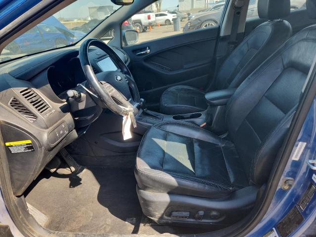 KNAFZ4A87F5355512 - 2015 KIA FORTE EX BLUE photo 7