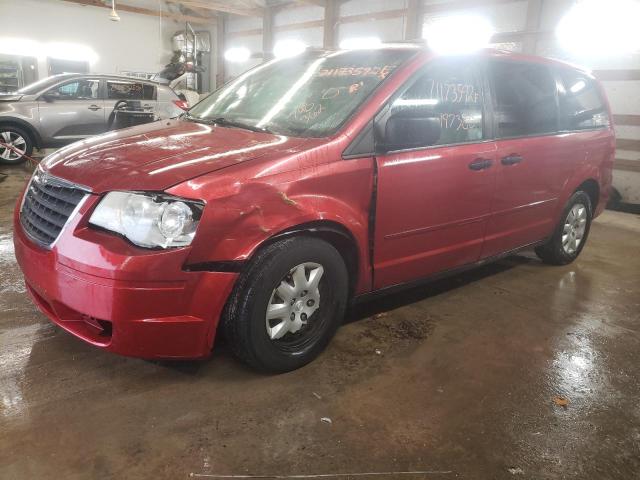 2A8HR44HX8R748362 - 2008 CHRYSLER TOWN & COU LX RED photo 1