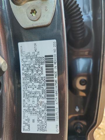 3TMJU4GN9CM129082 - 2012 TOYOTA TACOMA DOUBLE CAB PRERUNNER BLACK photo 12