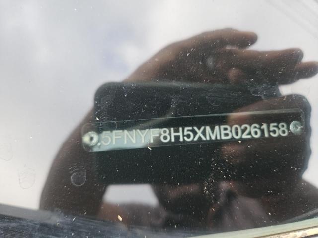 5FNYF8H5XMB026158 - 2021 HONDA PASSPORT EXL Gümüş fotoğraf 10