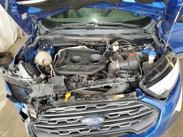 MAJ6S3FL5MC398968 - 2021 FORD ECOSPORT S ლურჯი ფოტო 12