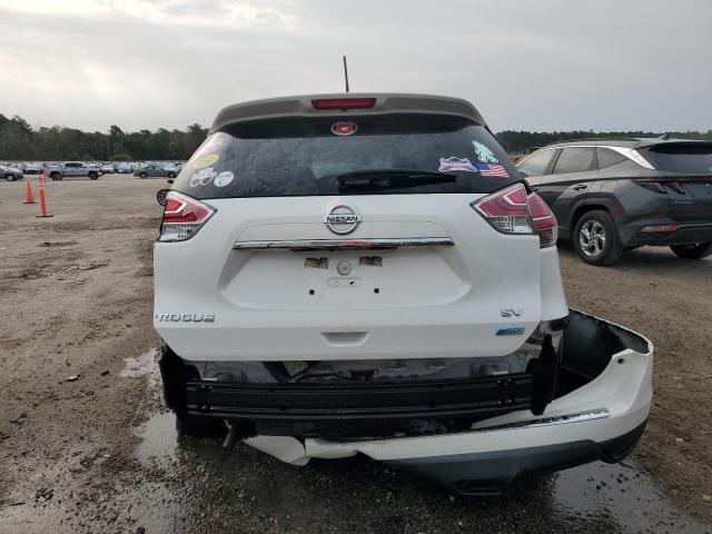 5N1AT2MT7EC787722 - 2014 NISSAN ROGUE S WHITE photo 6