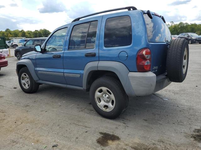 1J4GL48K55W614740 - 2005 JEEP LIBERTY SPORT BLUE photo 2